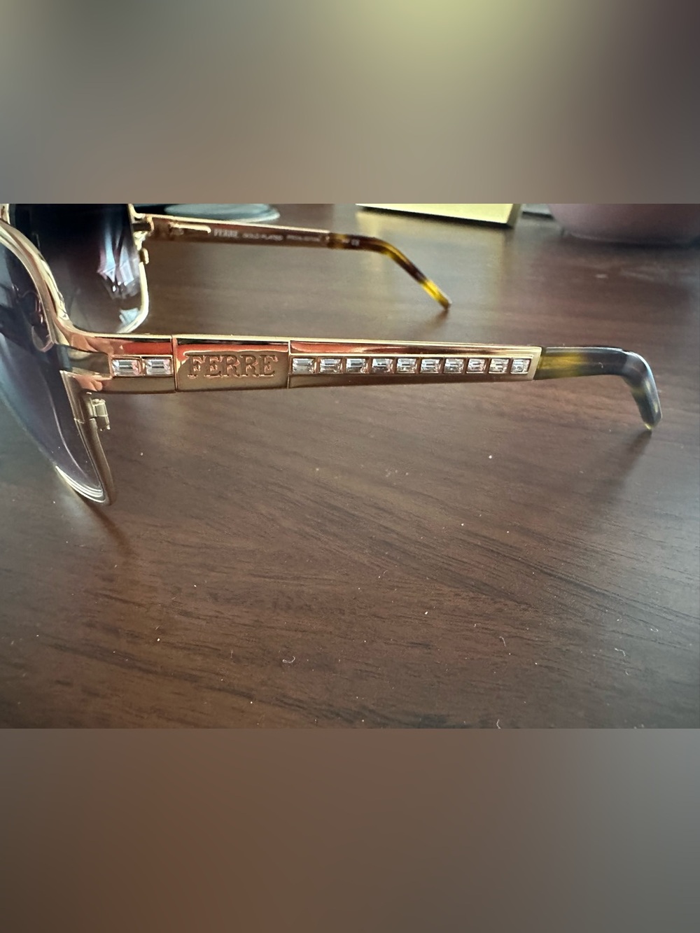 Vintage Gianfranco Ferre gold plated special edition sunglasses - Picture 3 of 5